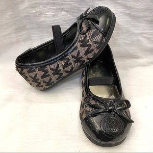 Michael Kors- Brown/Black Toddler slip ons size 6